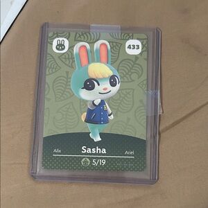 Sasha Animal Crossing Amiibo Card